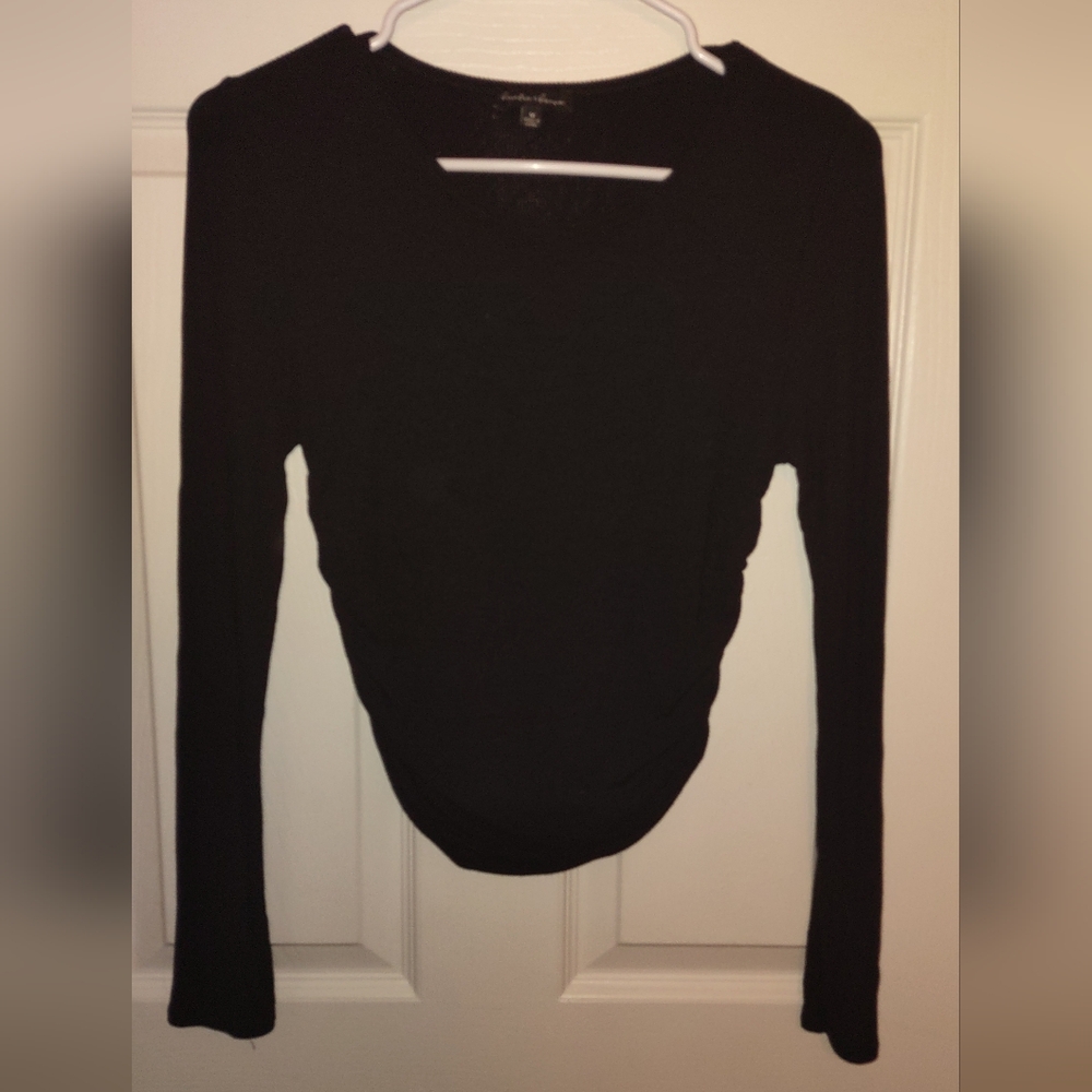 Black long sleeve top
